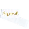 10Pcs Birthday Squad Sash Gold Glitter White Satin Sashes Funny Birthday Sashes Birthday Party Supplies Gifts view 4