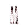 ZIIVIEVS 2pcs Long Braid Wig for Girls Three Strand High Ponytail Braid Cool Sweet Style for Boxing & Everyday Wear(Pink) view 1