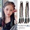 ZIIVIEVS 2pcs Long Braid Wig for Girls Three Strand High Ponytail Braid Cool Sweet Style for Boxing & Everyday Wear(Pink) view 2