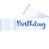 10Pcs Birthday Squad Sash Blue Glitter White Satin Sashes Funny Birthday Sashes Birthday Party Supplies Gifts view 3