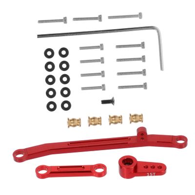 Abaodam 1set Axial Rc Car Metal Steering Rod Steering Link Rod Arm for Enhanced Performance and Control Rc Car Modifications
