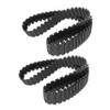 ERINGOGO 2 Pack DIY Tank Track Replacement 66cm Circumference 2.5cm Wide for Rc Vehicles view 1