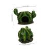 Cabilock Miniature Cactus House Figurine Cute Mini House Model for Boy Girl Creativity Realistic Decor for Desktop and Miniature Village Scene for Sandbox Landscaping view 2