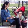 Abaodam Stroller Caddy Mesh Storage Bag for Stroller Wagon Storage Bag Organize Essentials The Go view 4