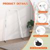 3-in-1 Toddler Swing Set, Indoor & Outdoor Baby Swing Set with Foldable Metal Stand for Backyard, Safe and Durable Design for Aged 1-10 Years, Easy to Assemble & Store (White) view 4