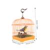 FELTECHELECTR Realistic Singing Bird Toy Sound Activated Bird Cage with Interactive Movements and Chirping Sounds Engaging Pet Playtime for Boys and Girls view 2