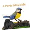 FELTECHELECTR Realistic Singing Bird Toy Sound Activated Bird Cage with Interactive Movements and Chirping Sounds Engaging Pet Playtime for Boys and Girls view 3