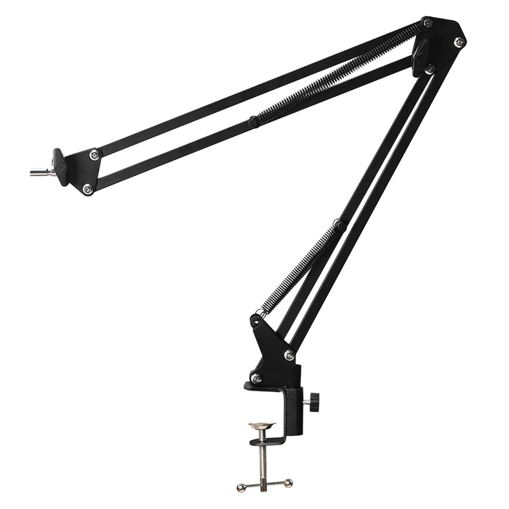 360 Degree Adjustable Arm Flexible Microscope Stand, Clamp Ring Set Industrial Camera Bracket, 42mm Lens, 40mm Diameter Lens for Workbench