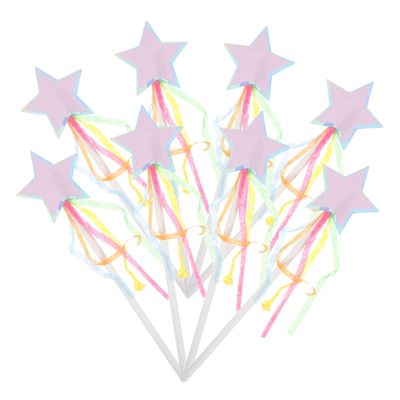 DECHOUS Fairy Wand Kit 8pcs Star Fairy Sticks Glitter Wand Stick Party Props Cosplay Birthday