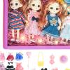 FytStycale Princess Doll Set for Girls,15cm/5.91inch Dollhouse Play Princess Figures Little Dolls Set for Age 3-6 Years Birthday Gift, 4 Pieces view 2