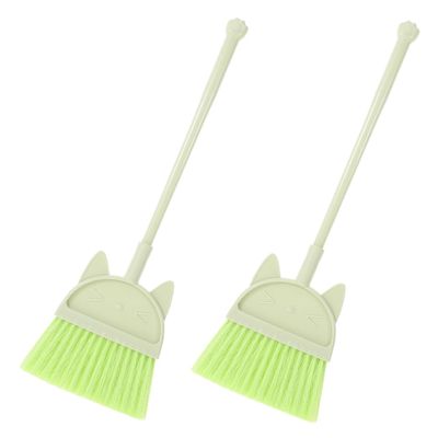 SEWOART Interactive Kids Broom Set 2 Pcs Soft Brooms Dustpan Dustpan Set for Toddlers Child Size Cleaning Kit