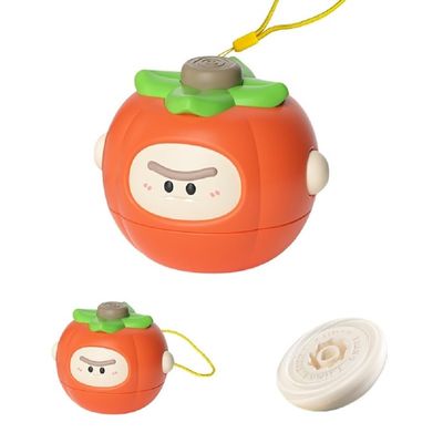 AUSOWELL Fruit Battle Spin Tops Set - Interactive Collision Toys for Kids, Family Competition Game with 6 Fruit-Shaped Spinning Tops, Boys Girls Toy Series