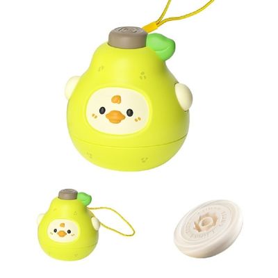 AUSOWELL Fruit Battle Spin Tops Set - Interactive Collision Toys for Kids, Family Competition Game with 6 Fruit-Shaped Spinning Tops, Boys Girls Toy Series
