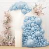 108Pcs Pearl Blue Double Stuffed Balloons Different Size, 18/12/10/5 inch Baby Light Blue Balloons Garland Arch kit for Birthday Baby Bridal Shower Wedding Party Decorations view 1