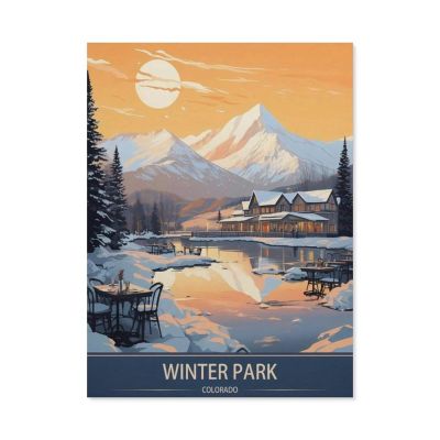 1000PcsWinter Park Colorado Vintage Travel PosterJigsaw Adult Decompression Game Puzzle Students Toy for Children Christmas Birthday Gifts38x26cm-AX24