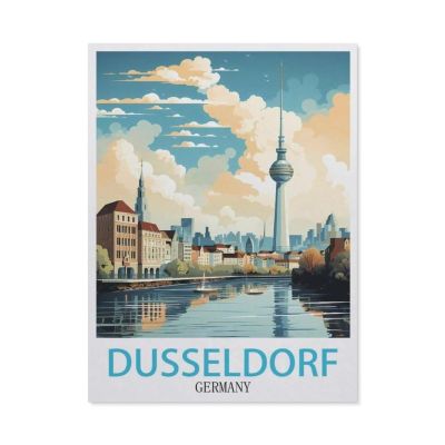 1000 Piece Jigsaw Puzzles for AdultsDsseldorf GermanyClassic Puzzle Difficult Puzzle Fun Creative DIY Toys Gifts for Girls and Boys, Family Games50x70cm-AX27