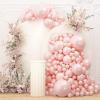 108Pcs Pearl Pink Stuffed Balloons Different Size, 18/12/10/5 inch Dusty Rose Balloons Garland Arch kit for Baby Bridal Shower Birthday Boho Wedding Party Decor view 1