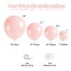 108Pcs Pearl Pink Stuffed Balloons Different Size, 18/12/10/5 inch Dusty Rose Balloons Garland Arch kit for Baby Bridal Shower Birthday Boho Wedding Party Decor view 2