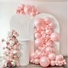 108Pcs Pearl Pink Stuffed Balloons Different Size, 18/12/10/5 inch Dusty Rose Balloons Garland Arch kit for Baby Bridal Shower Birthday Boho Wedding Party Decor view 4