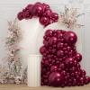 108Pcs Burgundy Double Stuffed Balloons Different Size, 18/12/10/5 inch Maroon Wine Red Balloons Garland Arch kit for Birthday Mother Day Baby Shower Wedding Party Decorations view 1
