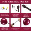 108Pcs Burgundy Double Stuffed Balloons Different Size, 18/12/10/5 inch Maroon Wine Red Balloons Garland Arch kit for Birthday Mother Day Baby Shower Wedding Party Decorations view 3