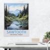 Jigsaw Puzzles for Adults 1000 PieceSawtooth National Park Vintage Travel PosterEducational Games Brain Challenge Jigsaw Puzzles for Adult Kids38x26cm-AV8 view 3