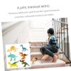 ERINGOGO Cartoon Dinosaur Model Realistic Plastic Dinosaur Figurines for Educational Learning for Birthday Parties view 3