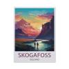 1000PcsSkogafoss Island Vintage Travel PosterJigsaw Adult Decompression Game Puzzle Students Toy for Children Christmas Birthday Gifts75x50cm-AV24 view 1