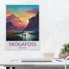 1000PcsSkogafoss Island Vintage Travel PosterJigsaw Adult Decompression Game Puzzle Students Toy for Children Christmas Birthday Gifts75x50cm-AV24 view 3