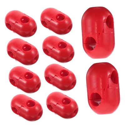 Abaodam 10pcs Indoor Outdoor Boys and Girls Climbing Wall Accessories Plastic Climbing Net Buckles Cargo Net Connectors Ropes Ladder Swingset Clips