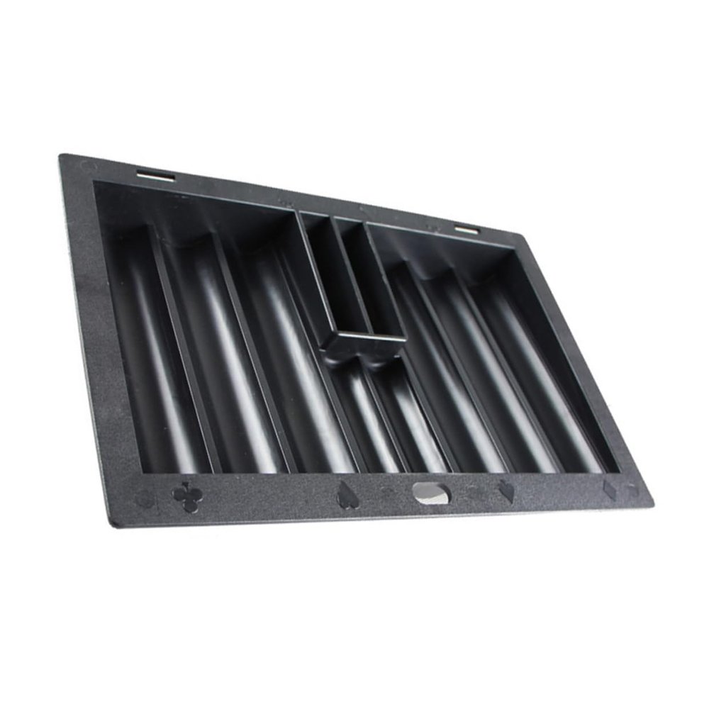 COSMEVIVI Poker Chip Holder Poker Chip Tray for Poker Table Sturdy Plastic Table Chip Tray for Gaming Easy Use