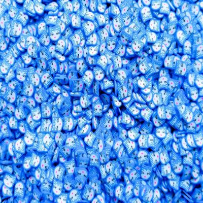 Blue Cat Polymer Clay Slices, Fimo Fake Sprinkles for for Crafts, Nail Art Slices, Miniature Decorations - NON EDIBLE (Container)