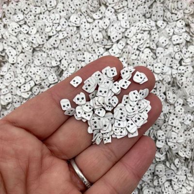 Cute Kawaii Marshmallow or Toilet Paper Polymer Clay Slices, Fake Sprinkles for Nail Art and Crafts - Non Edible (30 gram bag)
