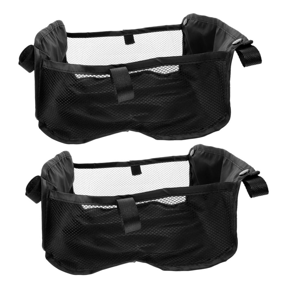 Alipis 2pcs Stroller Storage Bag Umbrella Storage Bag Handles for Car Diaper Organizer Mesh Cargo for Stroller Accessories