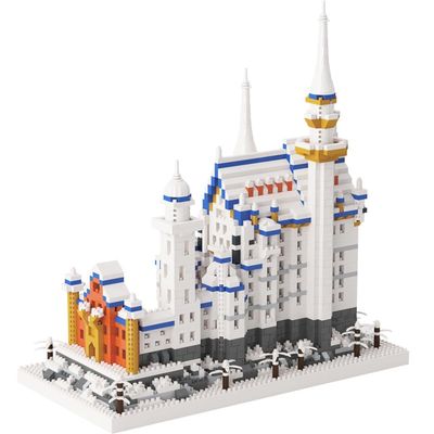 Aningde 2801Pcs Swan Castle Architecture Micro Building Bricks Model Kit for Adults Detailed Architectural Display Model Ages 14+