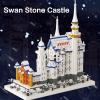 Aningde 2801Pcs Swan Castle Architecture Micro Building Bricks Model Kit for Adults  Detailed Architectural Display Model  Ages 14+ view 4