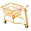Cabilock Shopping Cart Makeup Sponge Holder Stylish Makeup Sponge Organizer for Desk and Vanity Decor for Bedroom Office and Study Room view 1