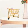 Cabilock Shopping Cart Makeup Sponge Holder Stylish Makeup Sponge Organizer for Desk and Vanity Decor for Bedroom Office and Study Room view 3