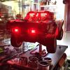 Carbon Fiber Taillight Lights Kit for Arrma 6S 1/7 Mojave EXB V2 V1,Durable Light Lamp Upgrade Set,RC Car Taillight LED Light Set Lamp Bar for 1/7 Scale Arrma 6S Upgrade Parts Accessories view 2