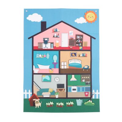 Promotes Hand Eye Coordination & Language Skills Felt Board Set for Toddlers, Portable Design for Imaginative Play and Interactive Learning Anywhere