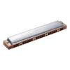 24 Holes Tremolo Harmonica, Stainless Steel Harmonica Instrument with Storage Box for Beginner view 3