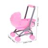 Abaodam 2pcs Movable Doll Stroller Toy Realistic Miniature Boy Girl Stroller for Role Play for Toddlers and Young Boy Girl Lightweight and Compact Design view 2