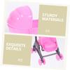 Abaodam 2pcs Movable Doll Stroller Toy Realistic Miniature Boy Girl Stroller for Role Play for Toddlers and Young Boy Girl Lightweight and Compact Design view 3