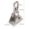 360 Swivel Swing Hanger Set, Heavy Duty 304 Stainless Steel Hammock Hanging Kit with 1200lbs Capacity for Porch Swing, Yoga Hammocks, Indoor Outdoor Use view 3