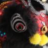 FytStycale Hand Puppet with Strings and Rod, Asian Figurine Puppet Souvenir Handmade for Adults Lion Dance Lovers Multicultural Projects, Red Black view 3
