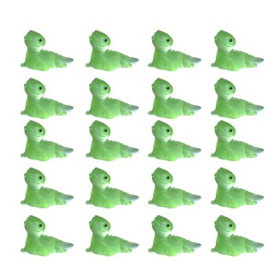 20Pcs Small Resins Lizards Figurines Lacertilian Figures Glowing in Dark Animal Miniatures for Landscape