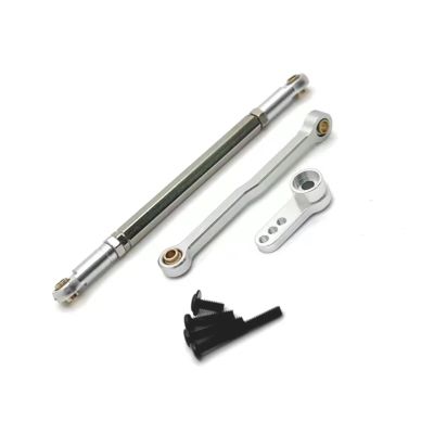 BOQEXSS for MN 1/12 for MN168 99S for MN82 for MN78 D90 D91 D96 for MN99S Metal Upgrade Accessories Steering Rod Servo Arm RC Car Replacement Parts RC Car Parts(Silver)