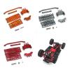 RC Upgrade Parts for Wltoys for MN 128 Accessories for MN86S for Mn128 RC Steering Rod, Rod for Seat, and 8 Tie Rods Set(Red) view 2