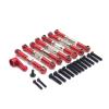 BOQEXSS for WLtoys 144010 144001 144002 124016 127017 124018 124019 LC 1/14 Upgrade Accessories Metal 7PCS Tie Rod 28T Servo Arm RC Car Replacement Parts RC Car Parts(Red) view 1