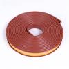 U-Shape Furniture Edge Banding, edging strip 16.4FTSoft Silica Gel Self Adhesive Veneer Edge Banding,Edge Bumper Guards,Flexible TPE Veneer Furniture Corner & Edge Guards for Table Cabinet(Brown,16mm view 1